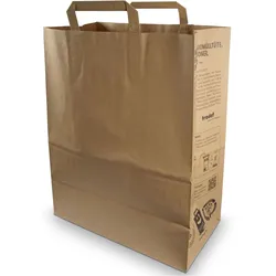 trodat Papier-Tragetaschen TÜTLE XL, 32,0 x 41,0 cm, braun