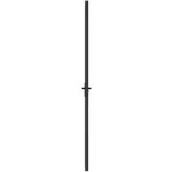 Zubehör Türbeschlag, Innentür 76x201,5 cm Schwarz ESG-Glas und Aluminium