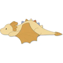 Filibabba Kuscheltier mit Gewicht - Dylan der Drache (12.50 cm)