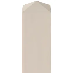 Zaunpfosten Vierkant Lärche Kopf 4-seitige Dachform, 7 Farben, 3 Längen-190 cm-basaltgrau 3