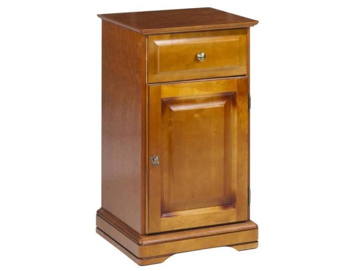 Confiturier - Merisier - Louis Philippe - 1 Porte - 1 Tiroir - 2 Niches - 44.2x77.2 cm