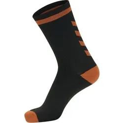 hummel Elite Indoor Socken Low - black/orange tiger - 31-34