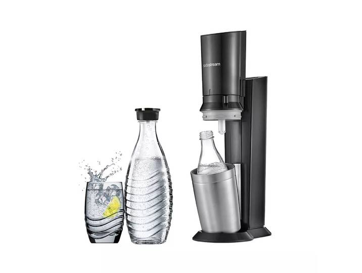 sodastream - Crystal blackmetal inkl. 1 Glaskaraffen Quick Connect