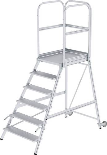 MUNK Günzburger Steigtechnik 56106 Aluminium Podesttreppe Montage mit Werkzeug Arbeitshöhe (max.): 3.5m