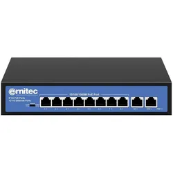 Ernitec Unmanaged Intelligent 8 (8 Ports), Netzwerk Switch, Schwarz