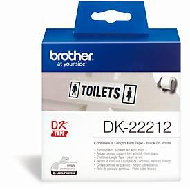 Brother Endlos-Etikett DK-22212, 62mm x 15,24m, Film weiss