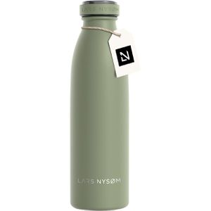 LARS-NYSØM Trinkflasche Ren Sage Green, isoliert, aus Edelstahl, grün, mit Schraubverschluss, 500 ml