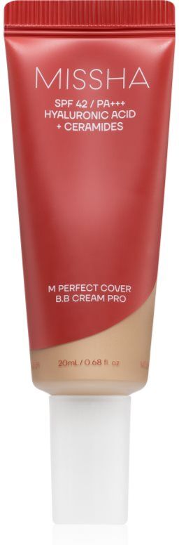 Missha M Perfect Cover BB Cream Pro hydrating BB cream with high sun protection shade #27 20 ml