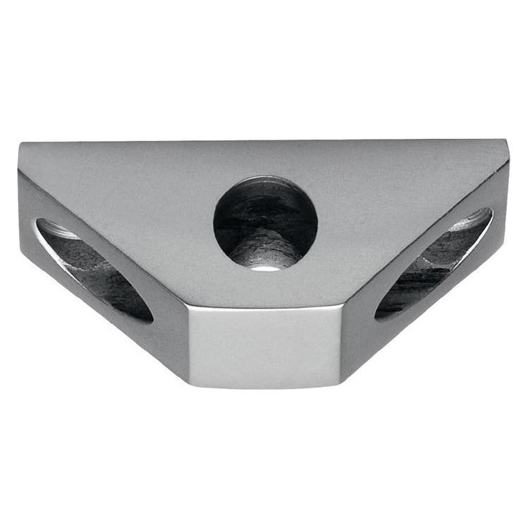 Deni Stangenführung zu Untersatz Vario für Rundstange 10 mm silber eloxiert (4127 0100 01)