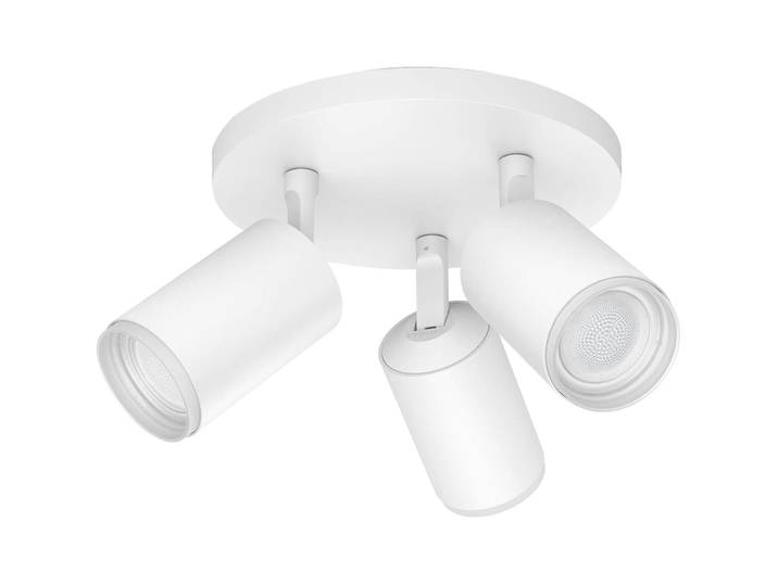 Philips Hue Fugato Metall weiss 3er-Spot - LED - Lichtfarbe: Warmweiss - Tageslichtweiss - LED Energiesparlampen