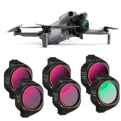 K&F Concept 6pcs Filter Kit (CPL+ND4&PL+ND8&PL+ND16&PL+ND32&PL+ND64&PL), HD, Anti-Reflection, for DJI Mini 5 Pro (Drohnen Filter, DJI Mini 5 Pro), Drohne Zubehör, Transparent