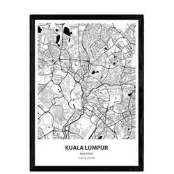 POSTER Kuala Lumpur - Malaysia A3 Rahmenlos