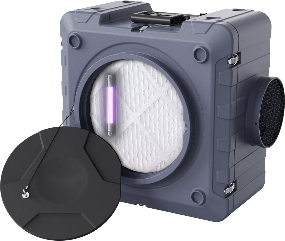 Luftreiniger - 3-stufige stapelbare Negativluftmaschine - 800 CFM - effektive Luftreinigung - ideal für Wohnräume und Büros