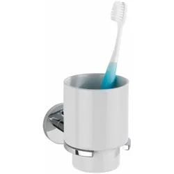 WENKO UV-Loc® Zahnputzbecherhalter Mod. Isera, Befestigen ohne Bohren mit innovativem Klebesystem