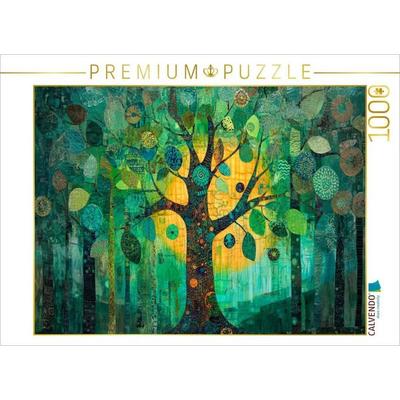 CALVENDO Puzzle Die stille Glut der Blätter | 1000 Teile Lege-Größe 64x48cm Foto-Puzzle für glückliche Stunden