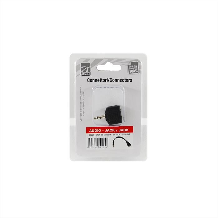 Xtreme Raccordo Audio Jack 3.5 Stereo-nero