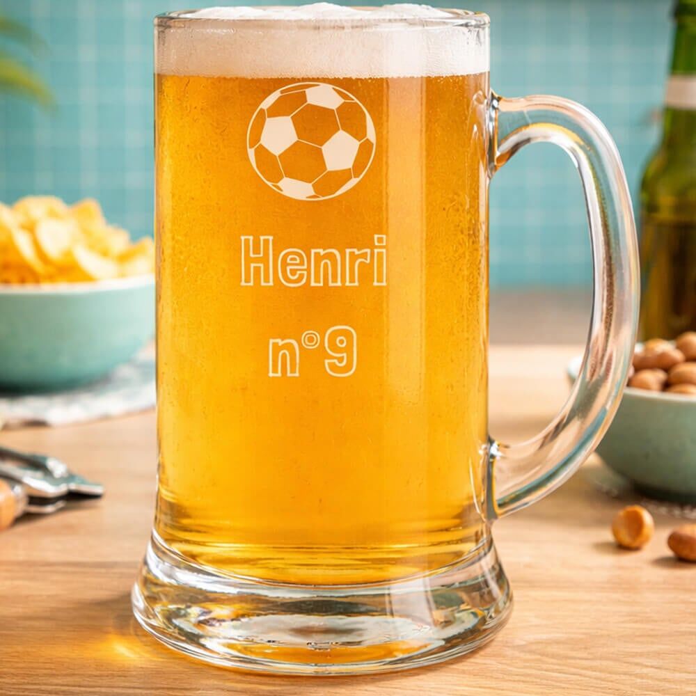 Ocadeau Chope de bière gravée