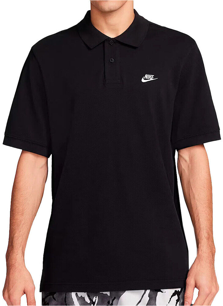 Nike club polo manga corta hombre Negro (M)