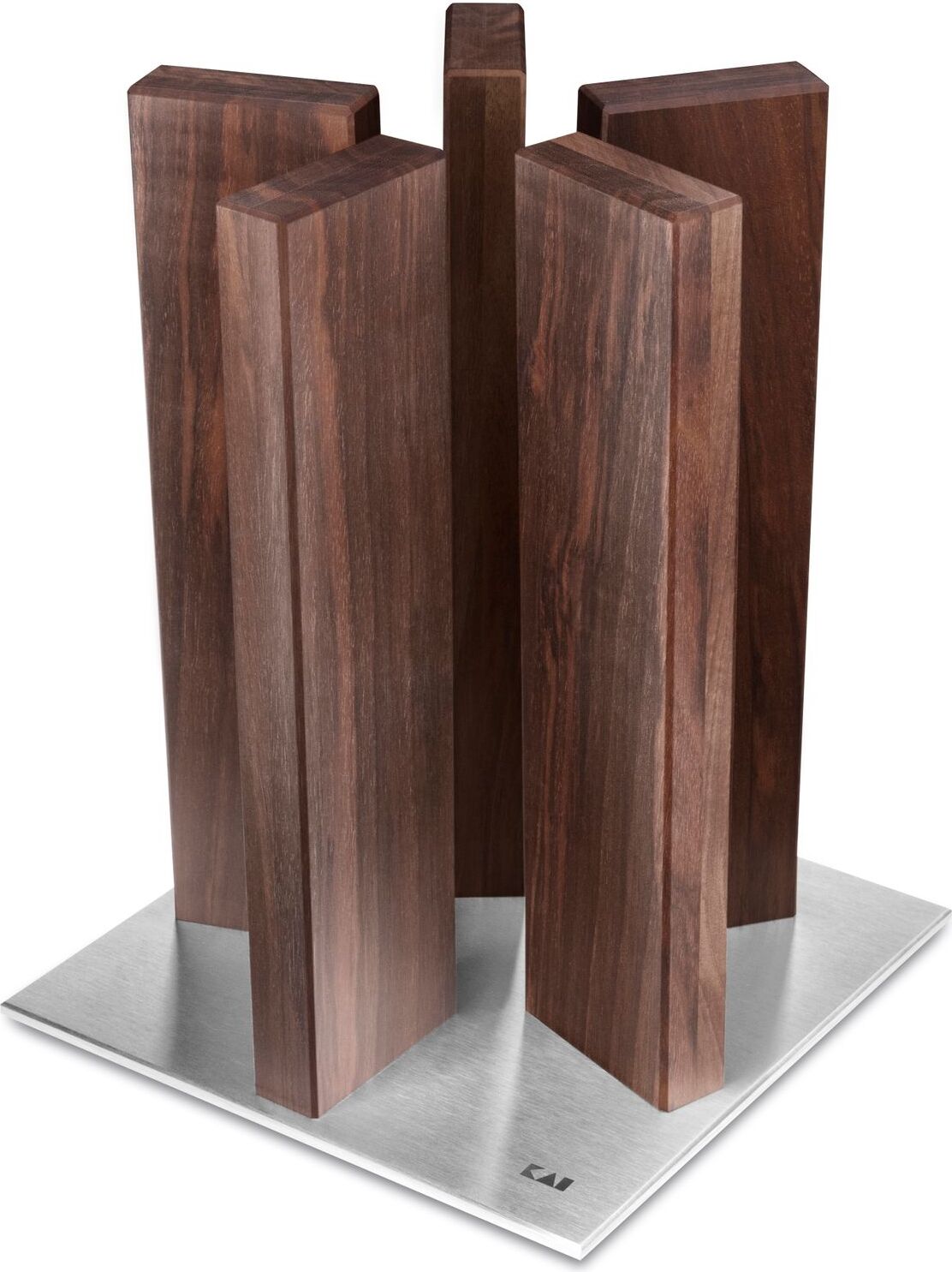 kai Stonehenge, Schutzmesserblock, Edelstahl, Walnuss, Edelstahl, Holz, Sternförmig, 1 Stück(e), 210 mm