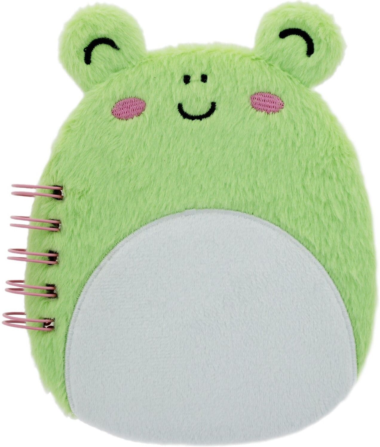 Thumbs Up Squishmallows Frog Plush A5 Shaped Notebook - Green, Officially Licensed