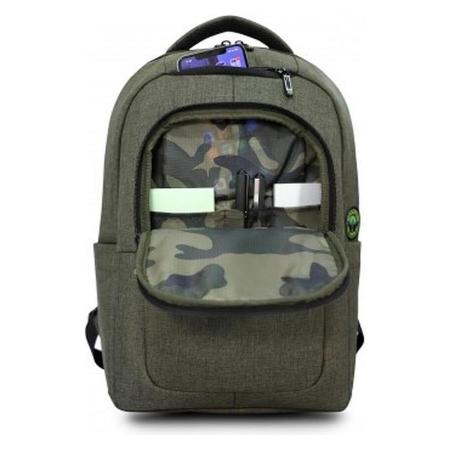 Urban Factory ECB34UF Notebooktasche 35,8 cm (14.1" ) Rucksack Khaki (ECB34UF)
