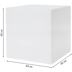 8 seasons design LED-Dekoleuchte Shining Cube 43 cm (RGB)