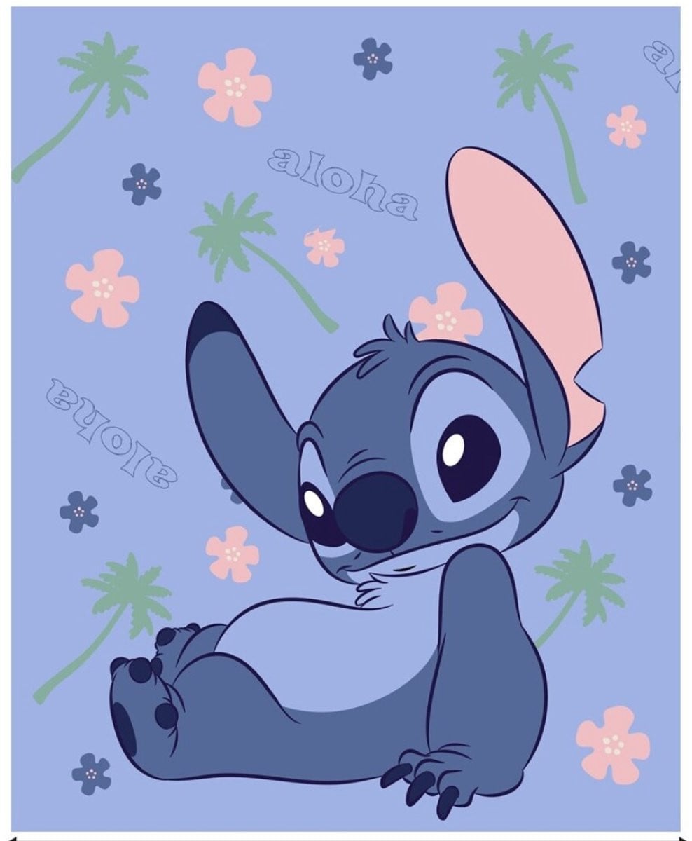 Disney Lilo & Stitch Fleeceplaid Aloha - 130 x 160 cm - Polyester