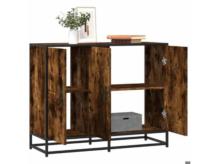 UNIQUE*Enfilade salle à manger VVMEUBLE - Buffet - chêne fumé - 94x35x76 cm - bois d'ingénierie NEW745984