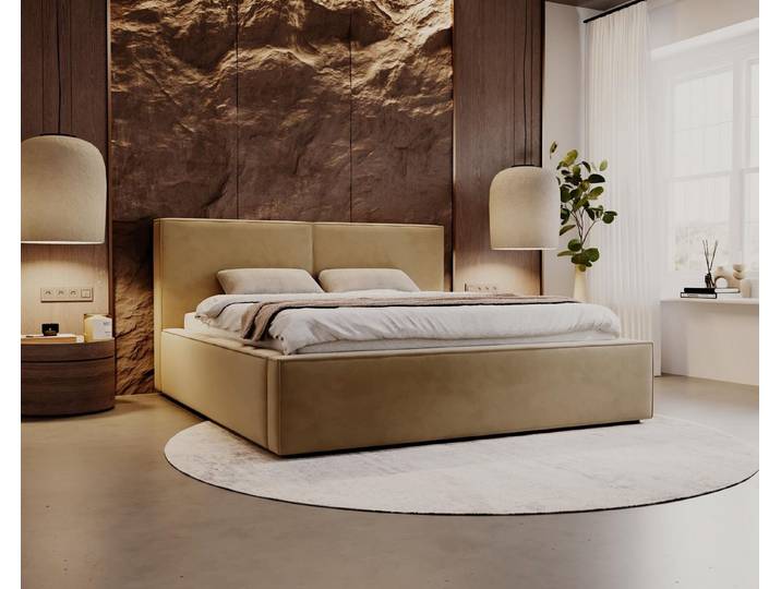 Compleo Polsterbett SANTO Metallrahmen, Bettkasten, ohne Matratze, (Kostenlose Lieferung! TOP ANGEBOT), Cordstoff oder Samtstoff