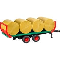 02220 Ballentransportanhänger , Modellfahrzeug mit 8 Rundballen
