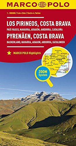 MARCO POLO Karte Spanien Pyrenäen, Costa Brava 1:300 000: Baskenland, Navarra, Aragon, Andorra, Katalonien (MARCO POLO Karten 1:300.000) - Preis vom 10.10.2026 11:48:34 h