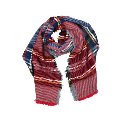 Wollschal "Karo", Damen, rot, Polyacryl, COLLEZIONE ALESSANDRO, kariert, Basic, Modetücher, gestreift, Made in Italy