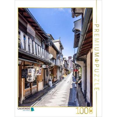 CALVENDO Puzzle Pontocho Gasse in Kyoto | 1000 Teile Lege-Größe 64x48cm Foto-Puzzle für glückliche Stunden