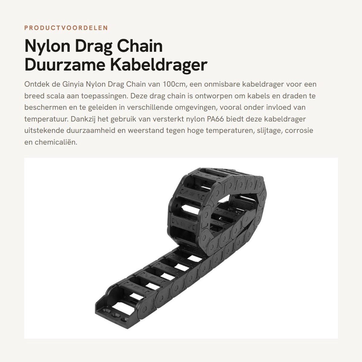 Dailygoods Kabelgoot Zwart 100cm - Zelfklevende Nylon Kabelgoot voor Onder het Bureau