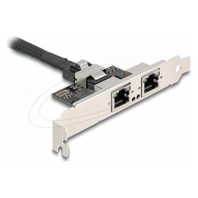 Delock Mini PCIe I/O PCIe full size 2 x RJ45 Gigabit LAN (Mini PCI Express) (95280)