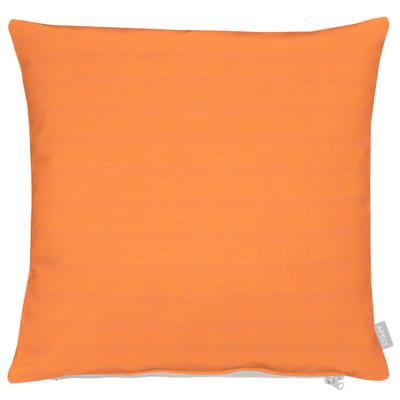 Dekokissen APELT "3800", orange (orange, unifarben), B:66cm L:66cm, Obermaterial: 75% Polyester, 25% Baumwolle, Dekokissen_Sitzkissen_Kissenhüllen, Statement-Reißverschluss