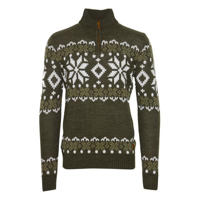 Troyer SOLID "Troyer SDNorwin", Herren, Gr. S, grün (rosin melange), Obermaterial: 100% Polyacryl PAN., Pullover Troyer