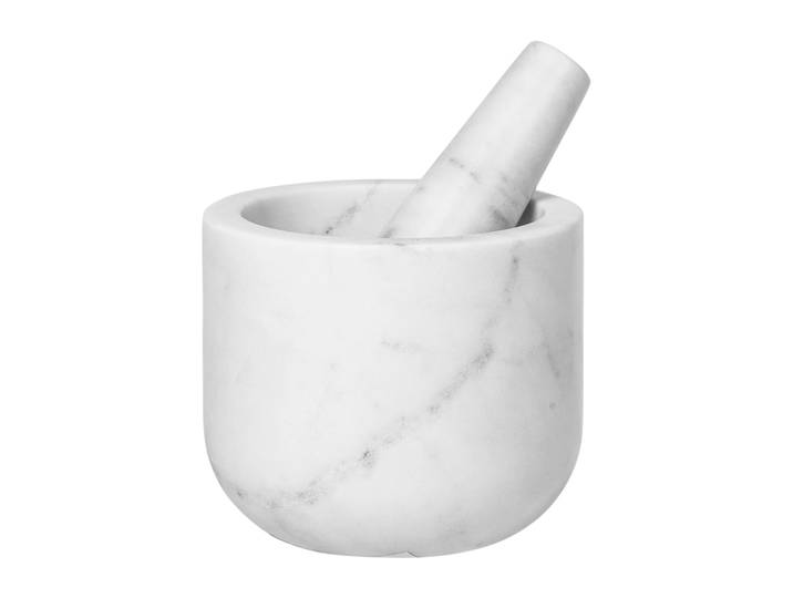 Broste Copenhagen Mortier Marina marbre Blanc