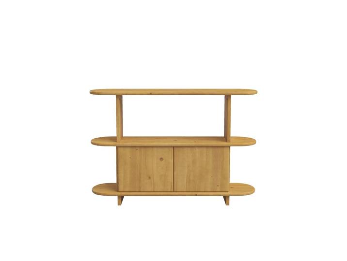 Buffet en sapin marron clair 120 cm
