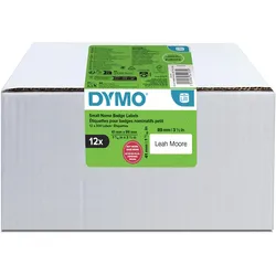 Dymo, Etikettenrolle, Namensschild klein 41x89mm weiss 12 Rollen à 300 Etiketten,ablösbar (41 mm)