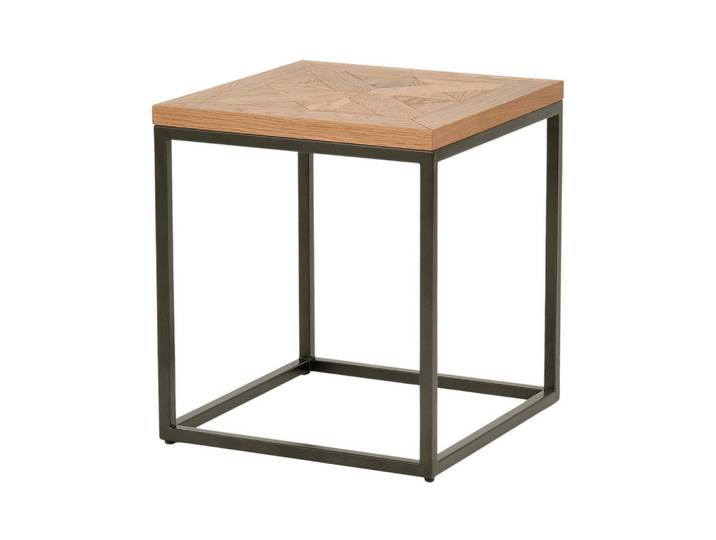 Furnlux Beistelltisch Indus Beige 45x45x50 cm, Holz, 45x50x45 cm, Wohnzimmer, Wohnzimmertische, Beistelltische