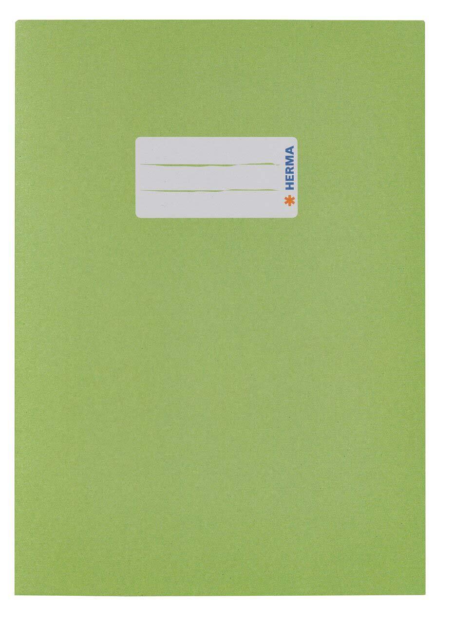 HERMA Heftumschlag glatt grasgrün 14,8 x 21,0 cm 5508