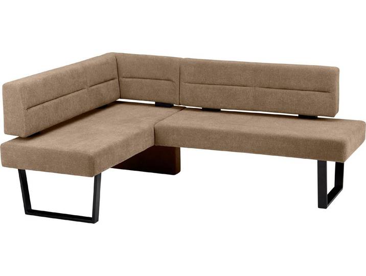 massivline&more Eckbank, modernes Design, Gestell aus massivem Metall