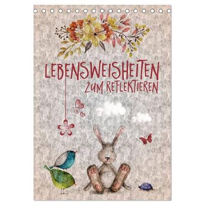 Lebensweisheiten zum Reflektieren (Tischkalender 2027 DIN A5 hoch), CALVENDO Monatskalender