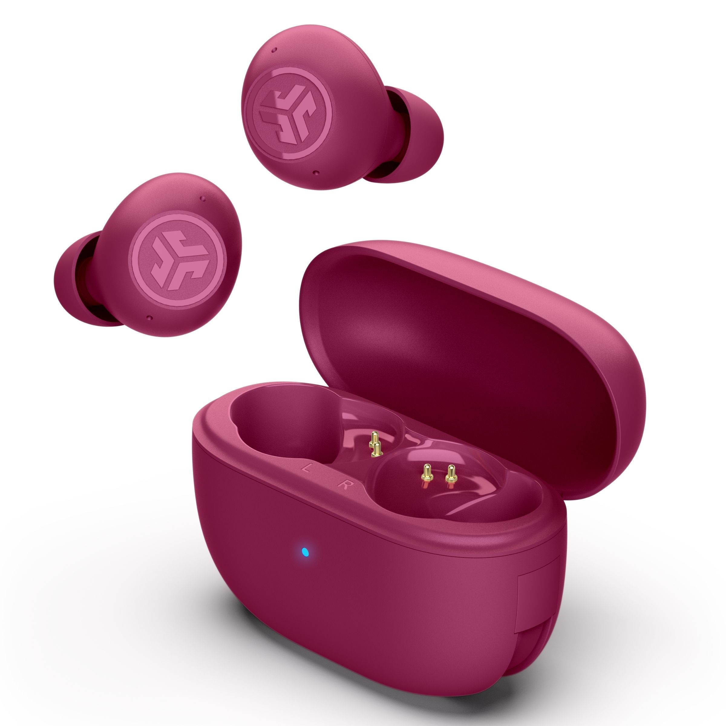 JLab Go Pop ANC In-Ear Bluetooth Kopfhörer Kabellos TWS 7 h Laufzeit IP55 (Fuchsie) IEUEBGOANCRFUC12