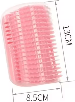 Inspire Picks Wall Mounted Cat Corner Scratcher With Catnip Self Grooming Interactive Toy pink
