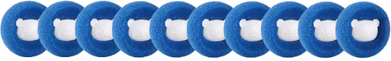 Inspire Picks Reusable Pet Hair Remover Laundry Ball Magic Hair Catcher For Washing Machines 10pcs Blue