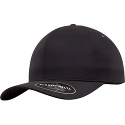 FLEXFIT Unisex 6-Panel Kappe 'Delta' Klassische Cap 180 black L/XL