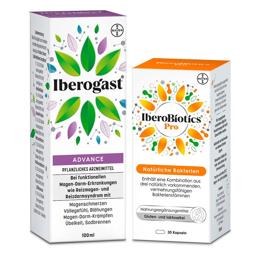 Iberogast Advance Flüssigkeit zum Einnehmen & Iberobiotics Pro Kapseln 1 St