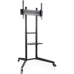 Tooq Technology SOPORTE SUELO RUEDAS PANTALLAS 37"-70" (50 kg, 37" - 70"), TV Ständer, Schwarz